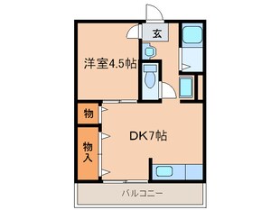 塙マンションの物件間取画像